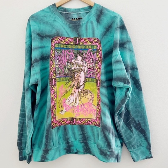 NWOT JANIS JOPLIN  Tie Dye Graphic Sweatshirt - Picture 1 of 6
